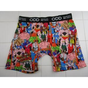 ODD Sox Street Fighter Video Game All Over Print Men's Size Large Boxer Briefs